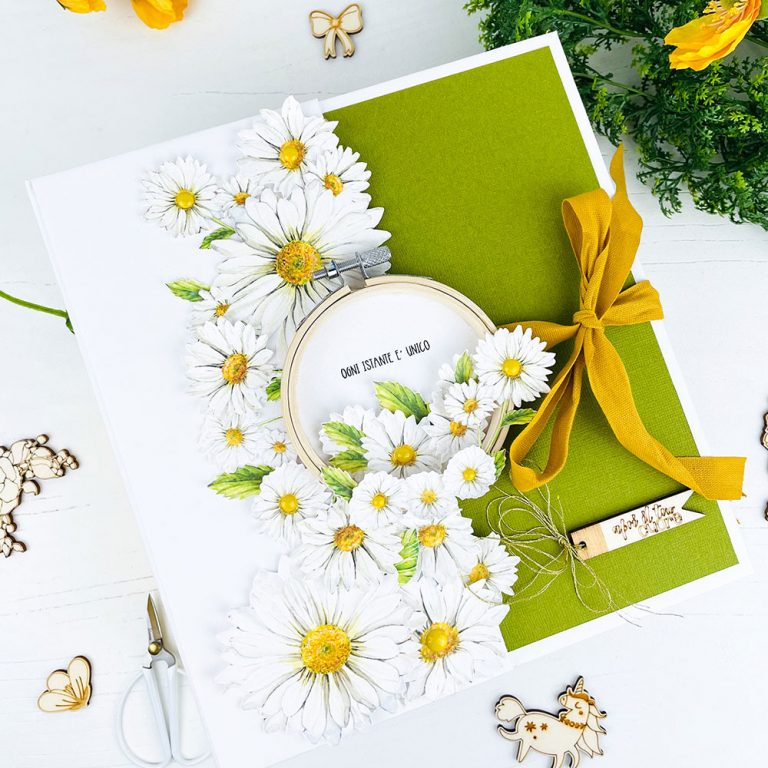 White Cotton Cards Album Fotografico Per Nonna: "Grandma's Boasting Book" Con Carrozzina E Bandierine Argentate